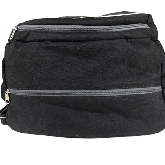 Mizuno Lightning 2 Backpack Daypack Black White Volleyball Sport Bag 14x19x10 - Picture 6 of 13